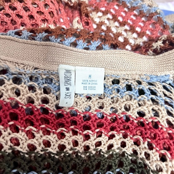 Sky and Sparrow multicolor Cardigan Sweater medium - Picture 2 of 8